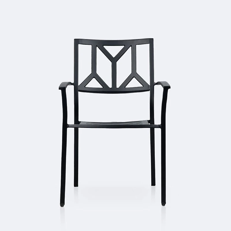 Geometric Dining Chair - Black