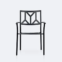 Geometric Dining Chair - Black