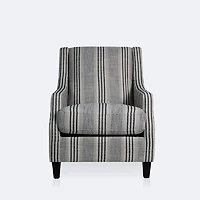 Griffin Accent Chair -  Black & White Stripe