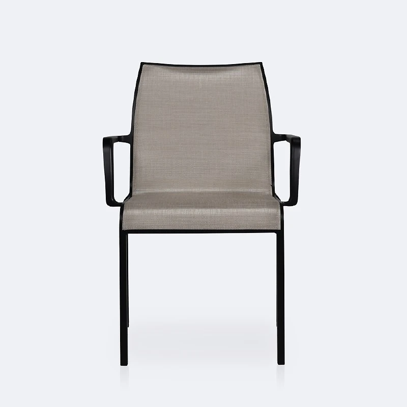 Holiday Sling Armchair - Black Frame / Oatmeal Sling