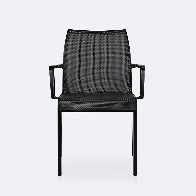 Holiday Sling Armchair - Black Frame / Shadow Sling