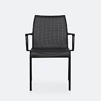 Holiday Sling Armchair - Black Frame / Shadow Sling