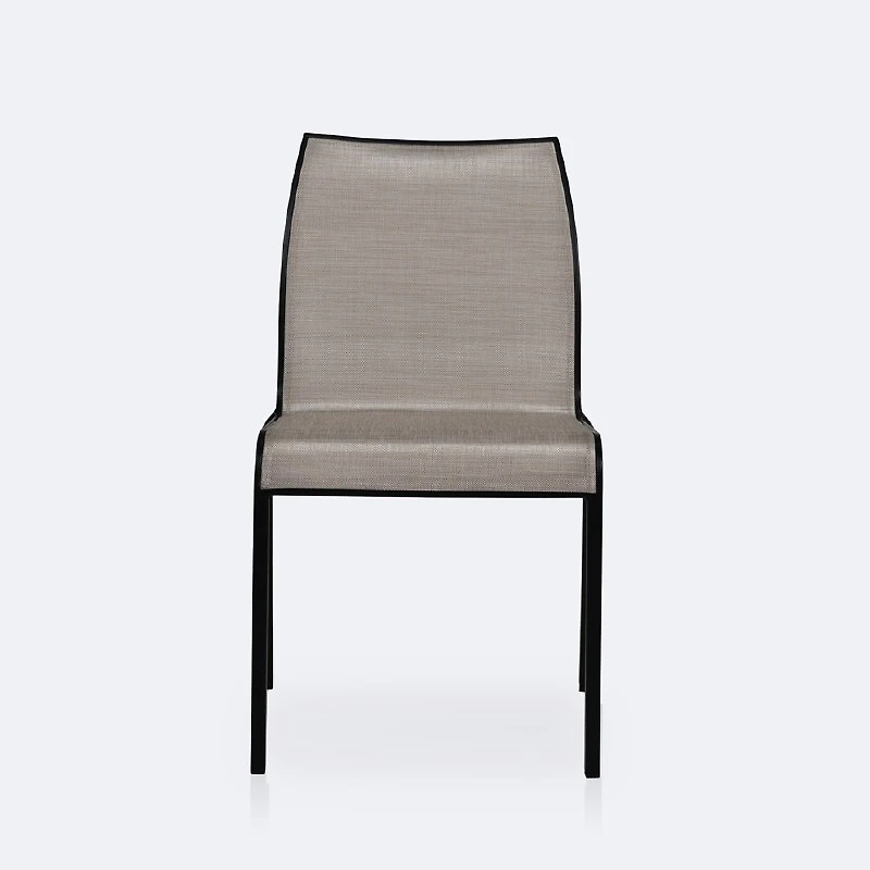 Holiday Sling Sidechair- Black Frame / Oatmeal Sling