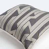 20"x20" Throw Pillow - Patterned Grey