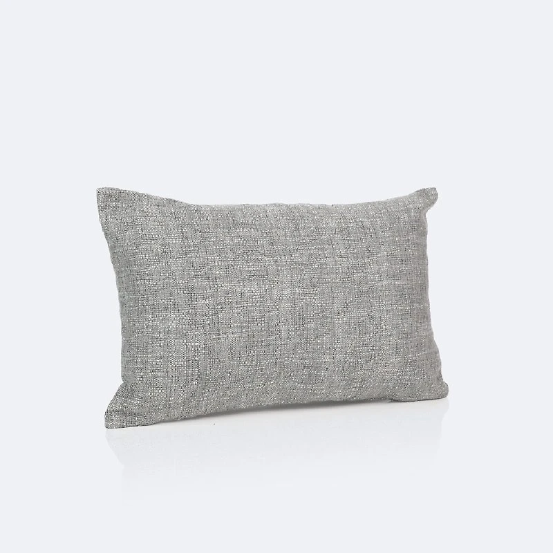 12"x18" Throw Pillow - Grey Jacquard
