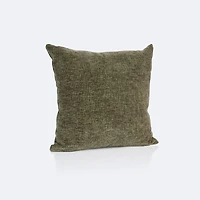 18"x18" Throw Pillow - Olive Velvet