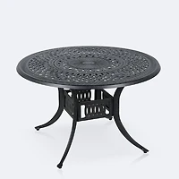 Ivy 48" Round Dining Table – Brown Tippet