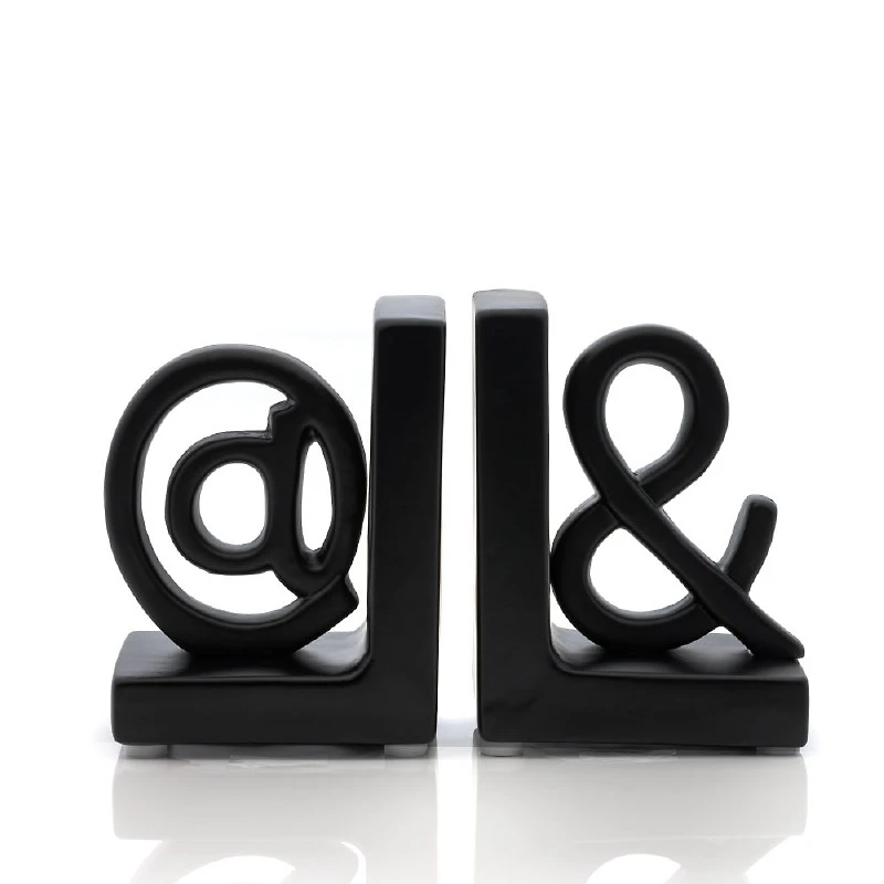 Ceramic Ampersand  Bookend