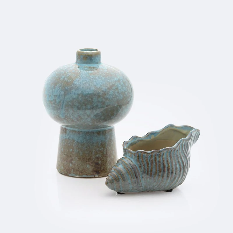 Ceramic Speckled Vase