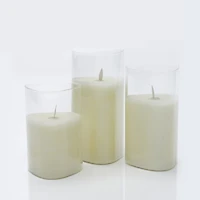 Triangle Glass LED Candle - Medium