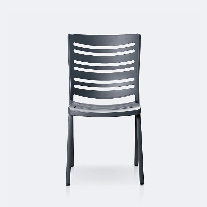 Linear SIde Chair - Dark Grey