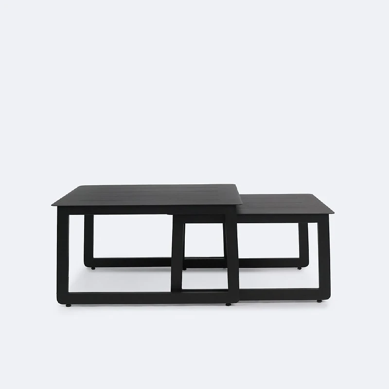 Link Nesting Coffee Table Set - Black