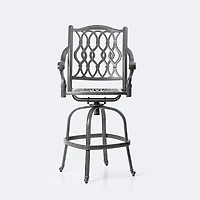 Meghan Swivel Bar Chair - Shade Grey