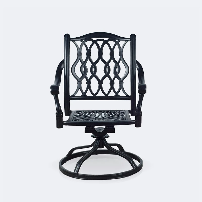 Meghan Swivel Rocker - Black Tippet