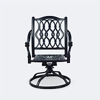 Meghan Swivel Rocker - Black Tippet