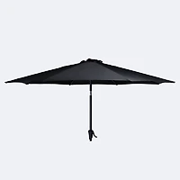 10' Deluxe Market Umbrella - Black