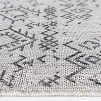 Oksana Outdoor Rug 5'x7' - Grey Anthracite