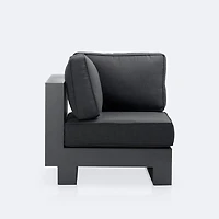 Renfrew Corner Chair -  Black Frame - Carbon Black Cushion