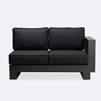 Renfrew Right Hand Facing Loveseat -  Black Frame - Carbon Black Cushion