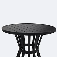 Resort Round Bar Table - Black