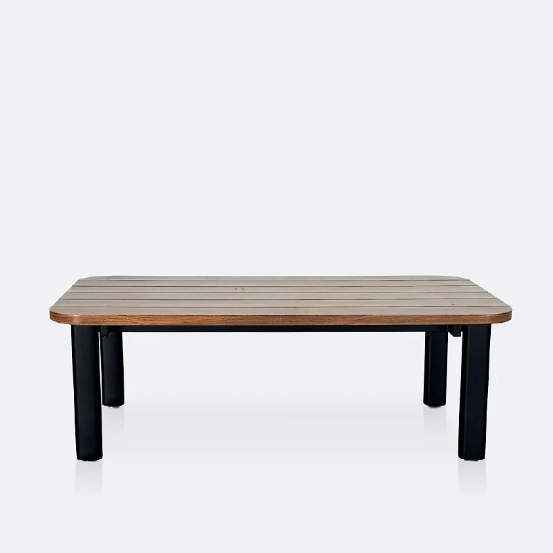 Rumi Coffee Table - Woodlook Black Frame