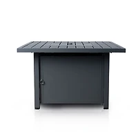 Shoreline 41" Square Firepit Table - Dark Grey