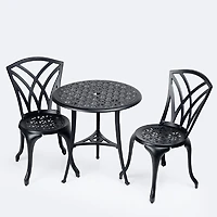 Sierra Bistro Set - Black