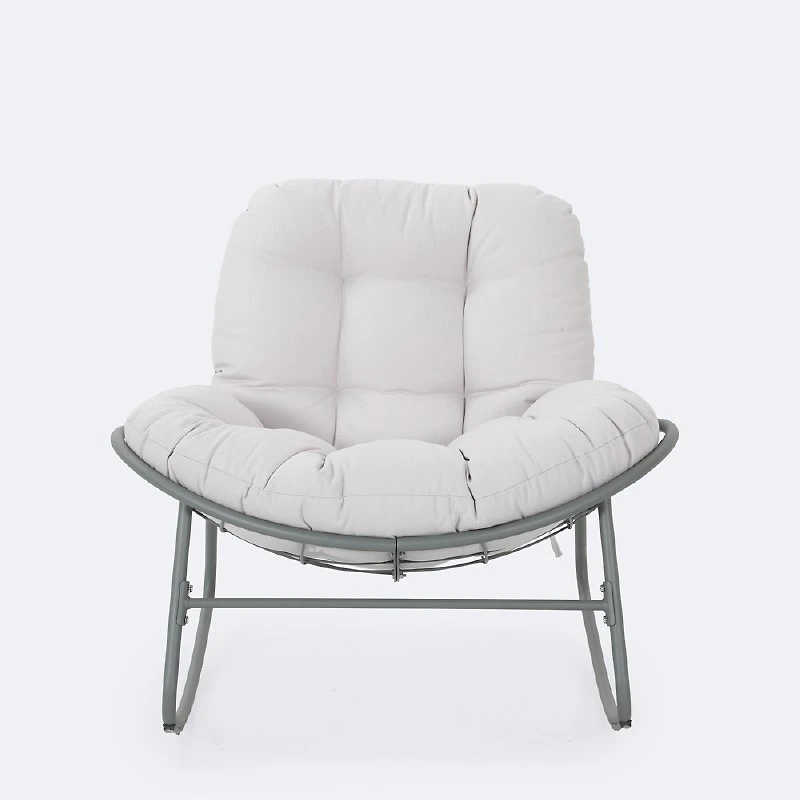 Simmons Rocking Chair - Sage Green Frame - Beige Cushion