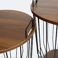 Storage Table - Wood Look Top - Small