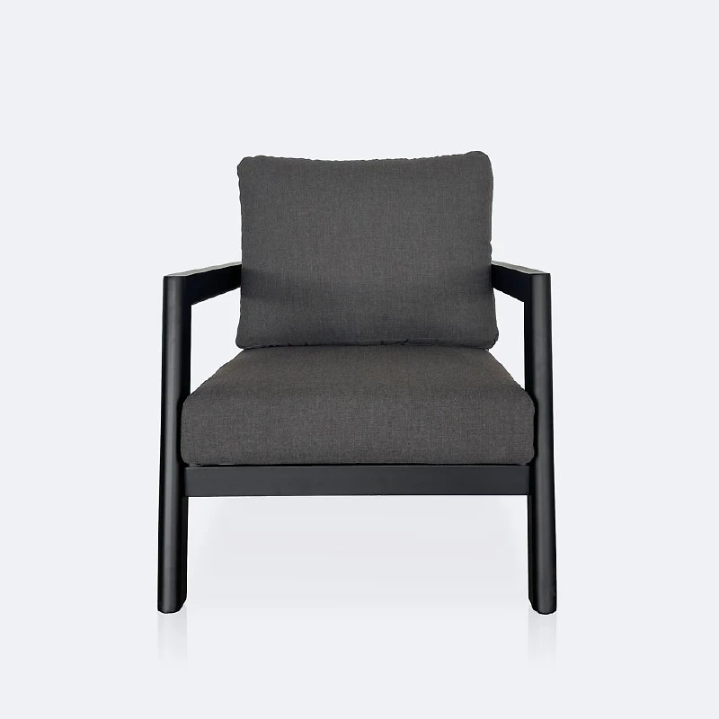 Switch Club Chair - Black Frame / Dotbella Thunder Grey Cushion