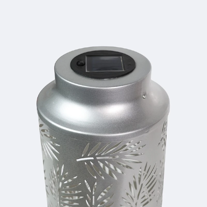 Metal Solar Lantern - Silver