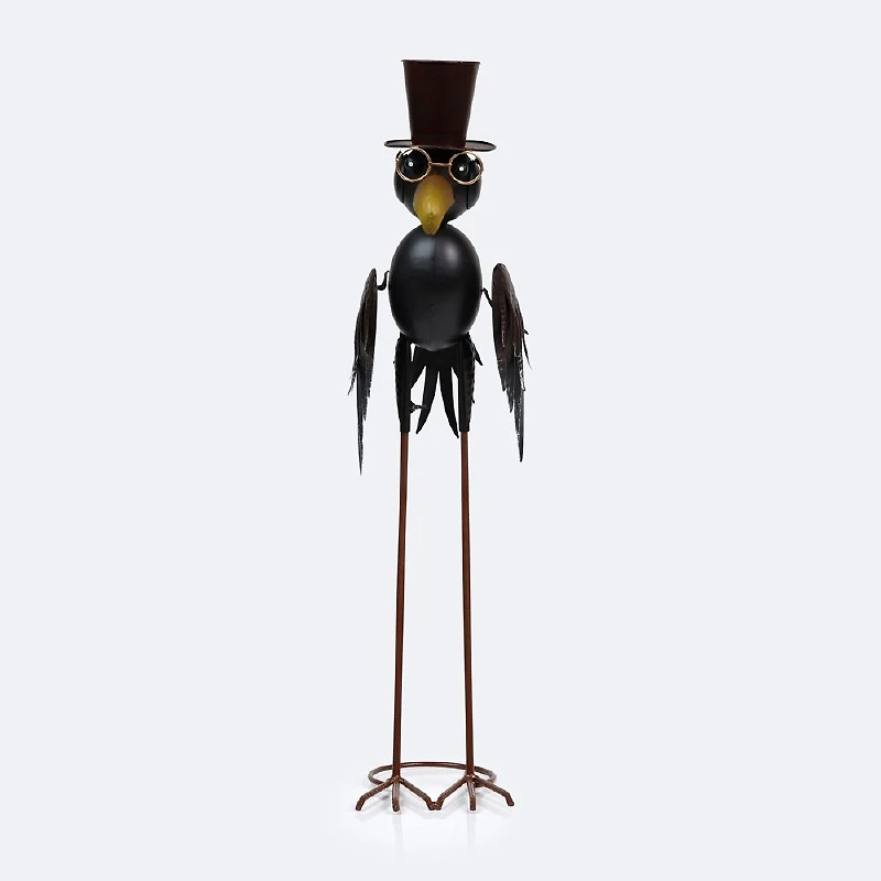 Decorative Metal Crow