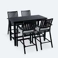 Belvedere Counterheight Bar Set - Black