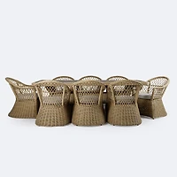 Betty 8 Seat Dining Set - Natural