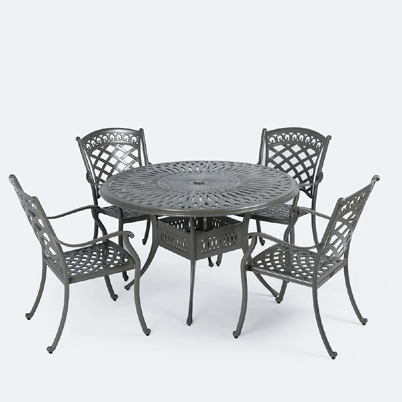 Blanca Dining Set - 4 Seats - Shade Grey