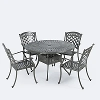 Blanca Dining Set - 4 Seats - Shade Grey