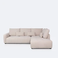Estelle Right Hand Facing Sectional   - Bone