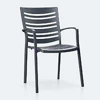 Linear with Lexi Dining Set - 6 Seats - Dark Grey