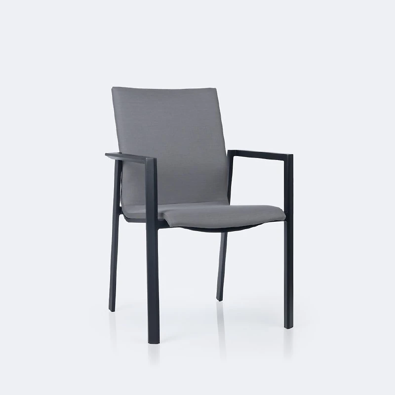 Manhattan Dining Set - 6 Seats - Black
