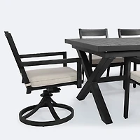Tahoe Dining Set - 8 Seat - Black