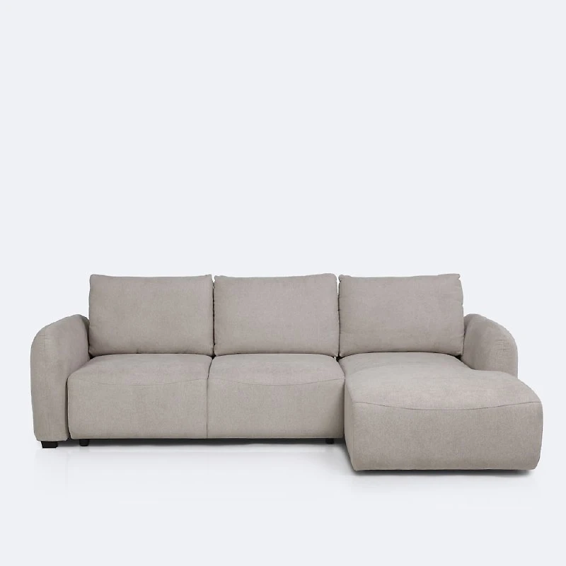 Vivo Right- Hand Facing Sectional Media Sleeper - Savy Beige