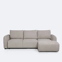 Vivo Right- Hand Facing Sectional Media Sleeper - Savy Beige