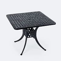 Weave 36" Square Dining Table- Black Tippet