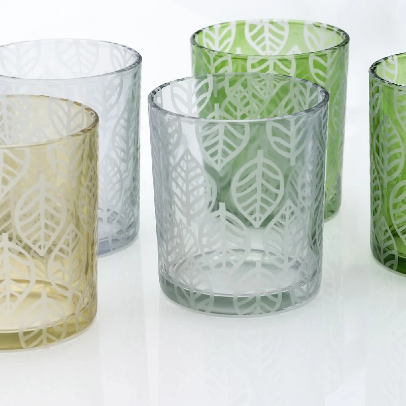 Glass Candle Holder 3 Colors