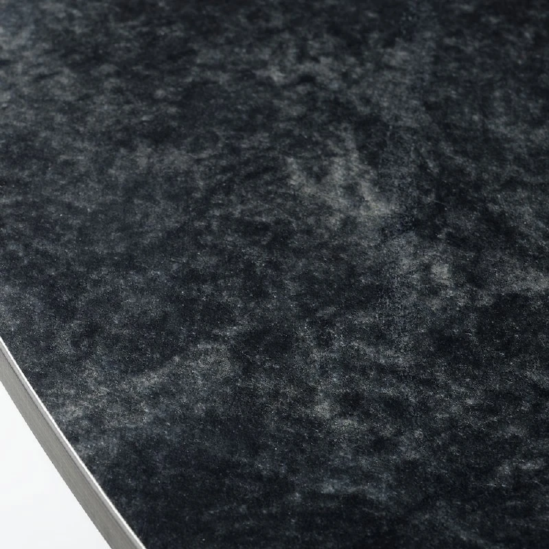 Apollo 48" Round Dining Table - Marble-Look Finish