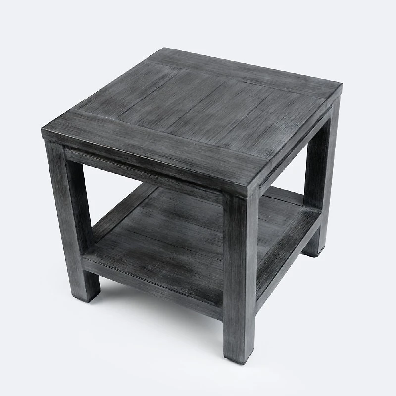 Belvedere End Table - Brushed Grey
