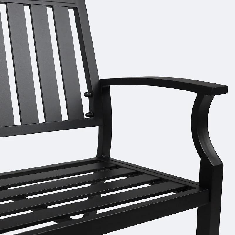 Belvedere Loveseat Bench - Black