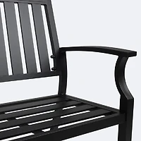 Belvedere Loveseat Bench - Black