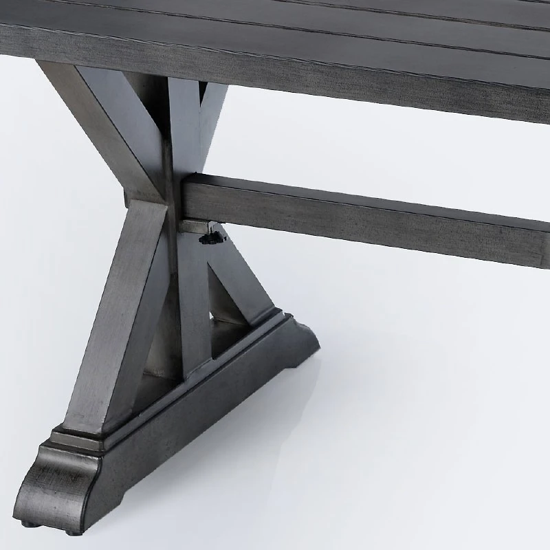 Belvedere 36”x71” Dining Table – Brushed Grey