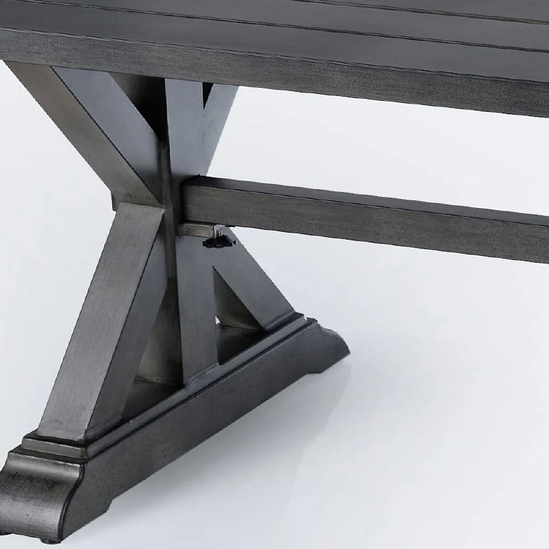 Belvedere 43”x86” Dining Table – Brushed Grey